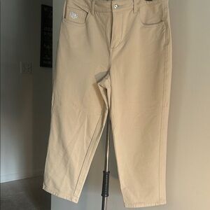 Tan Cropped Pants